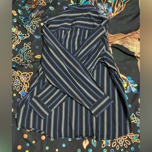 Cezani 2XL Mens striped dressshirt